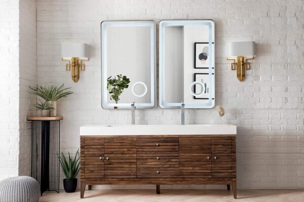 814YY2xwosL._AC_SL1500_ James Martin Linear 72-inch Double Bathroom Vanity in Glossy White with Integrated Top