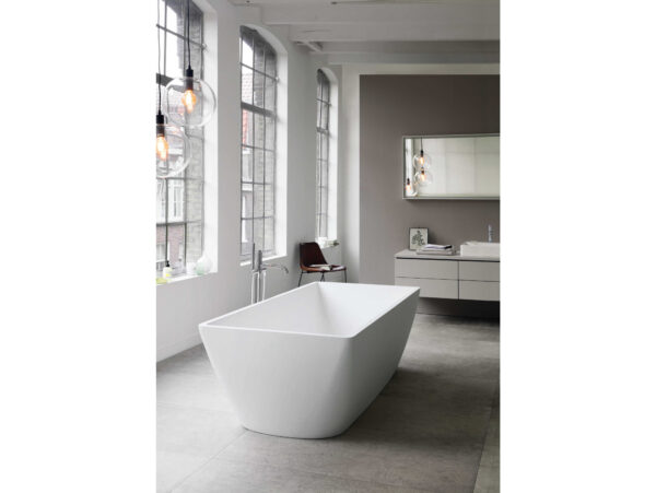 DUR70043000000009010_zm Duravit DuraSquare 73" Freestanding Soaking Tub