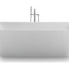 DUR70043000000009011_zm Duravit DuraSquare 73" Freestanding Soaking Tub