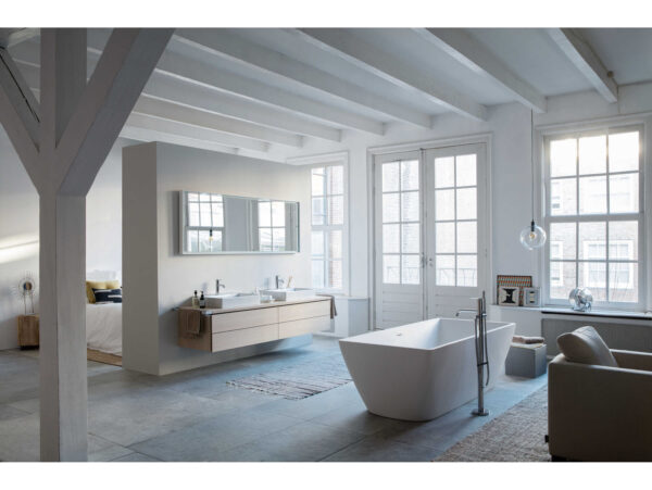 DUR7004300000000905_zm Duravit DuraSquare 73" Freestanding Soaking Tub