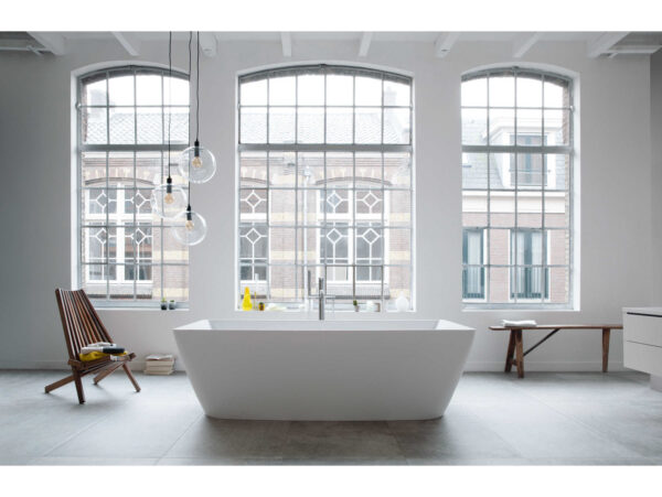 DUR7004300000000907_zm Duravit DuraSquare 73" Freestanding Soaking Tub