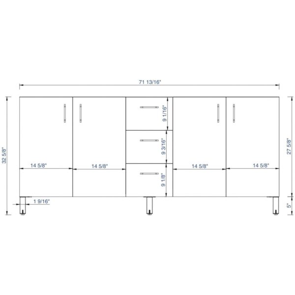 James Martin Metropolitan 72-inch Double Bathroom Vanity in Silver Oak with Eternal Jasmine Pearl Top
