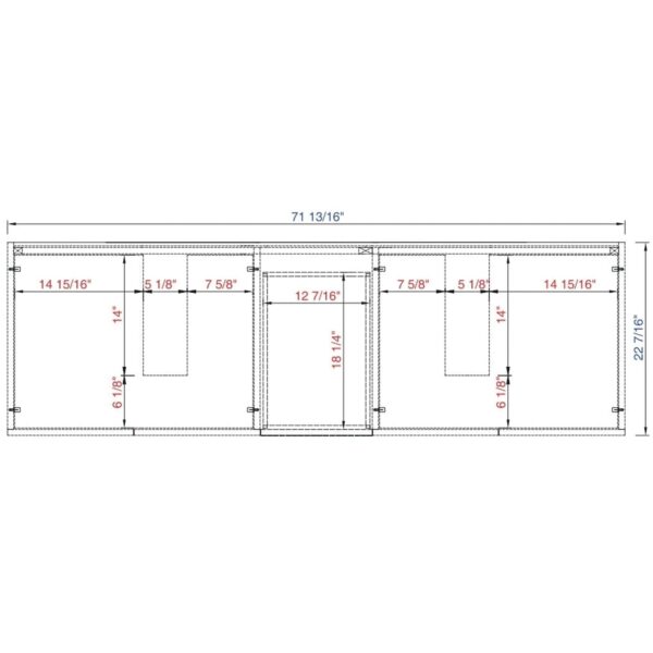 James Martin Metropolitan 72-inch Double Bathroom Vanity in Silver Oak with Eternal Jasmine Pearl Top