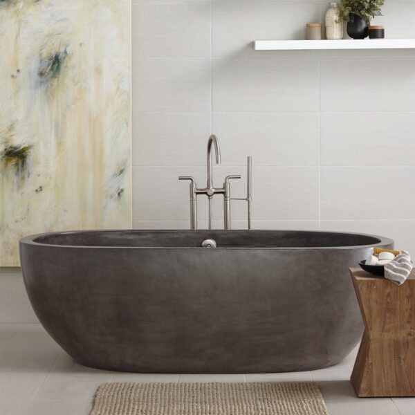 Native Trails Avalon 72 NativeStone Freestanding Tub – Slate – NST7236-S