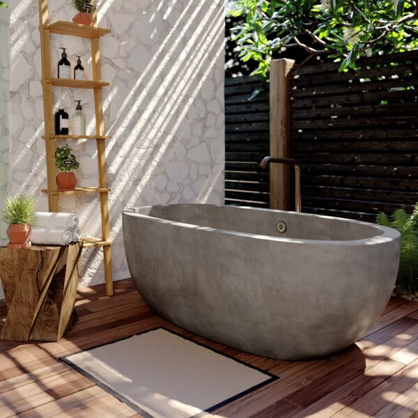 Native Trails Avalon 72 NativeStone Freestanding Tub – Slate – NST7236-S