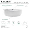 VTOV733623JN-IN1 Kingston Brass Aqua Eden 72" Acrylic Double Ended Freestanding Tub – VTOV733623JN