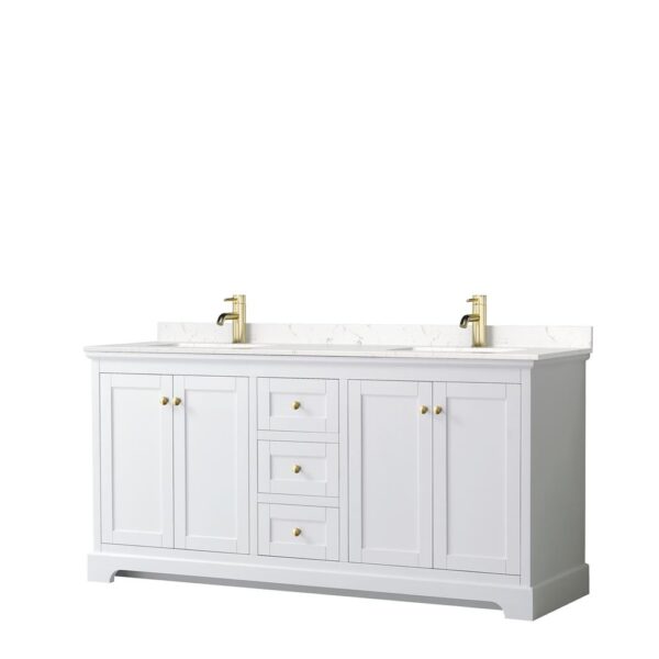 WCV232372DWGC2UNSMXX.jpg Wyndham Collection Avery 72-inch Double Bathroom Vanity in White with Quartz Top