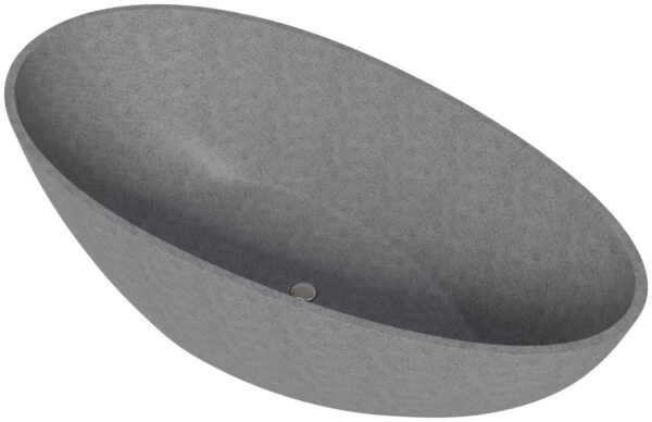 abco72tub_1 ALFI Brand 72" Concrete Tear Drop Freestanding Bathtub – ABCO72TUB