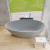 abco72tub_5 ALFI Brand 72" Concrete Tear Drop Freestanding Bathtub – ABCO72TUB
