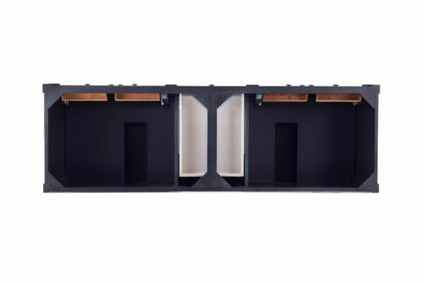 James Martin Brittany 72-inch Double Bathroom Vanity in Victory Blue with Eternal Jasmine Pearl Top