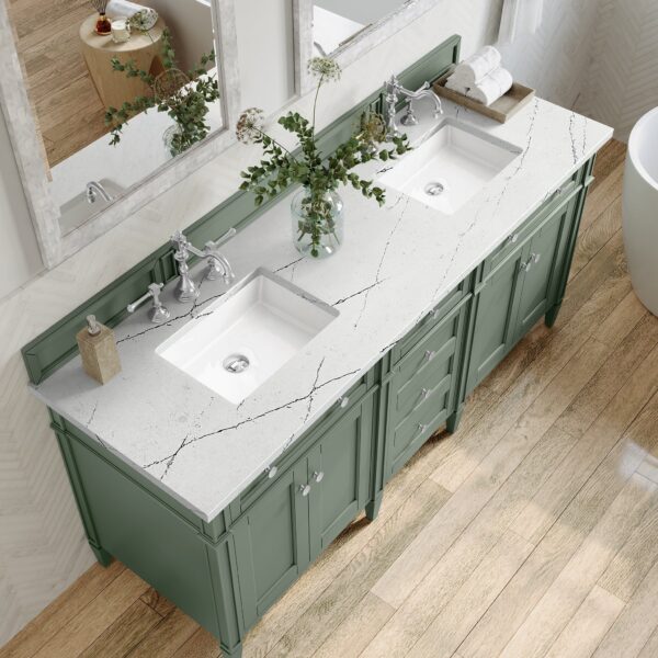 brittany-72-double-bathroom-vanity-in-smokey-celadon-double-bathroom-vanity-james-martin-vanities-ethereal-noctis-silestone-319490 James Martin Brittany 72-inch Double Bathroom Vanity in Saddle Brown with Carrara Marble Top